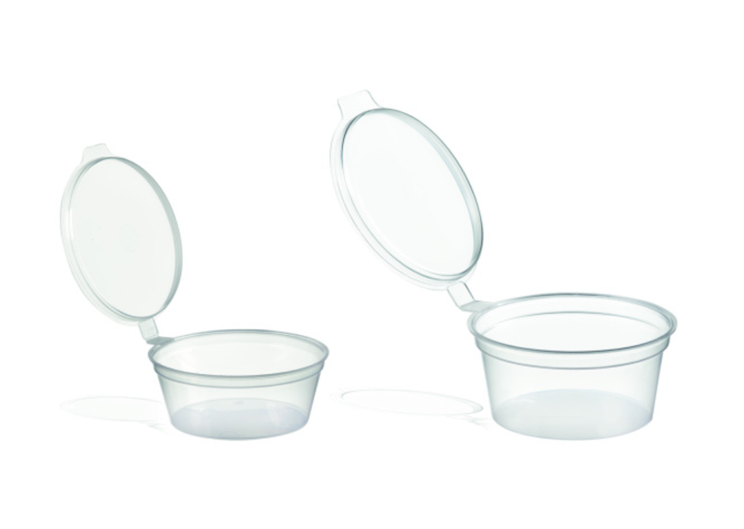 Self-Lidded Sauce Cup